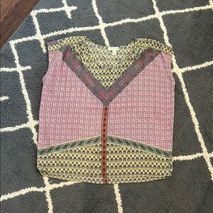 Patterned Tank Blouse